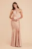 Stephanie Matte Satin Dress - Rose Gold sold by Birdy Grey
