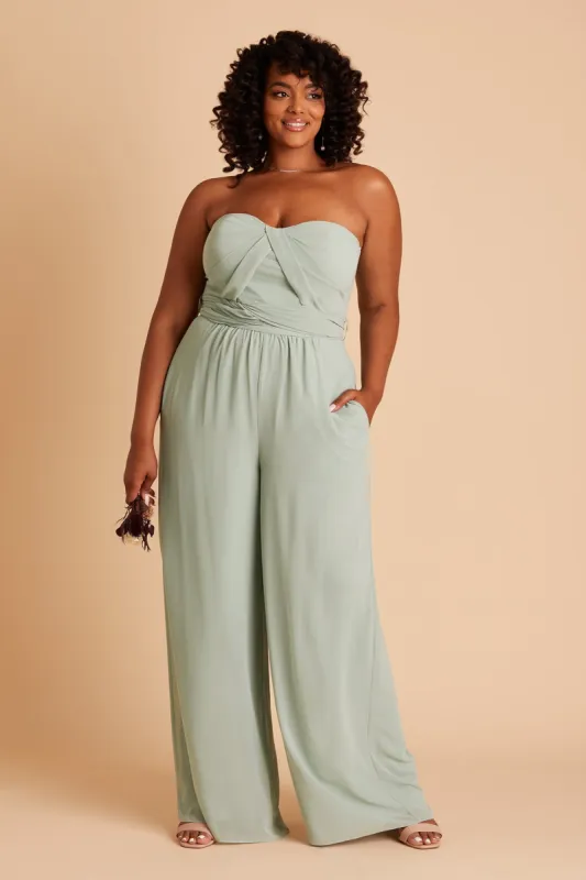 Gigi Convertible Jumpsuit - Sage sold by Birdy Grey