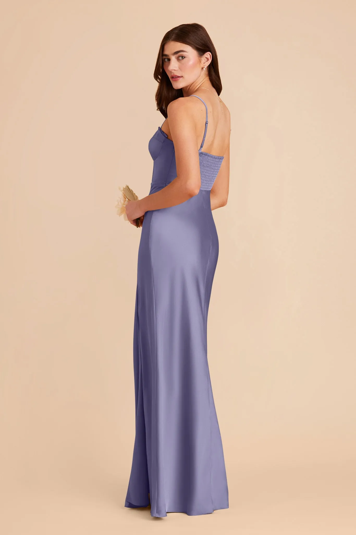 Jessica Matte Satin Dress - Wisteria sold by Birdy Grey product image thumbnail 4