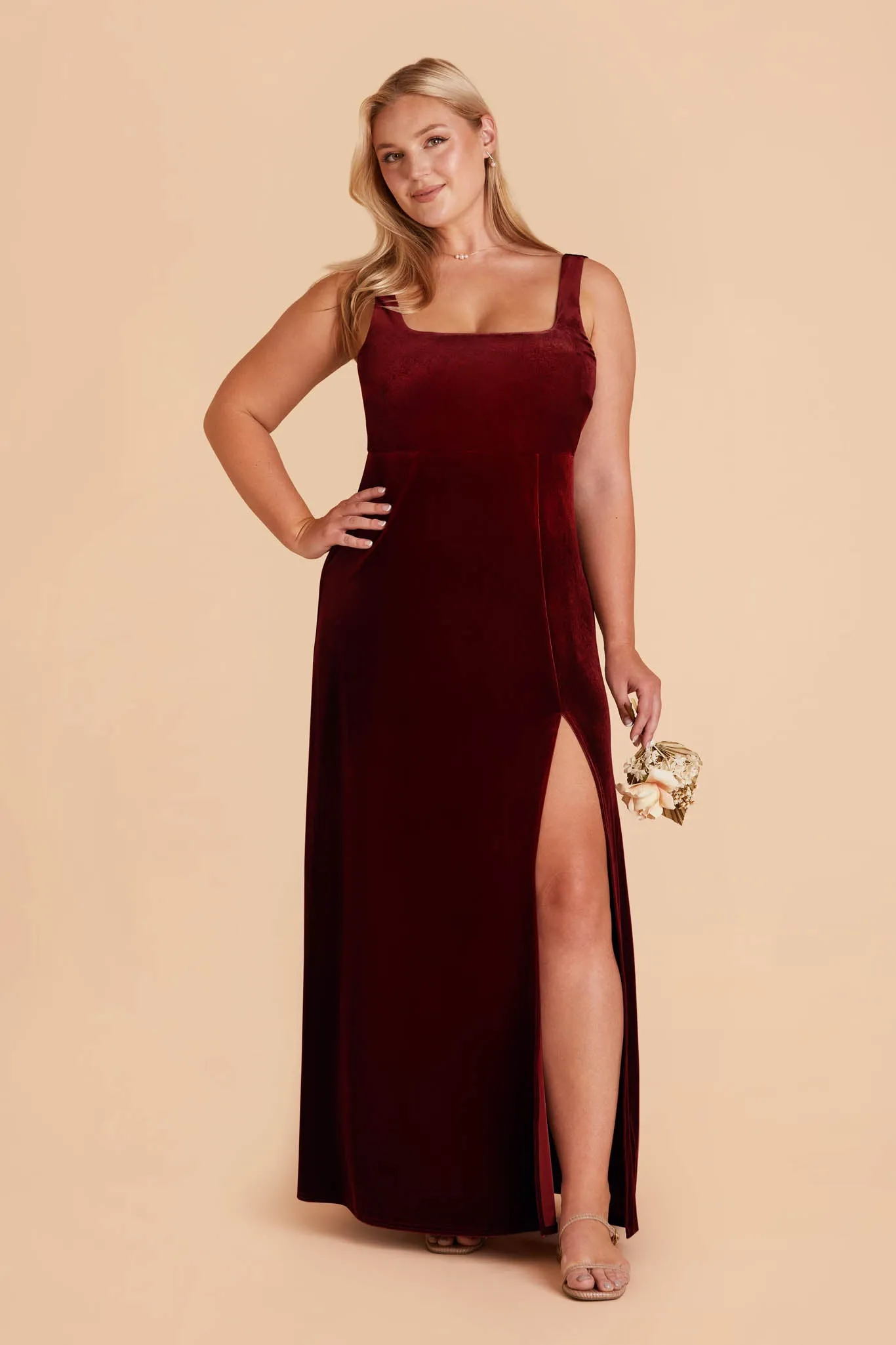 Alex Velvet Dress - Cabernet sold by Birdy Grey product image thumbnail 2