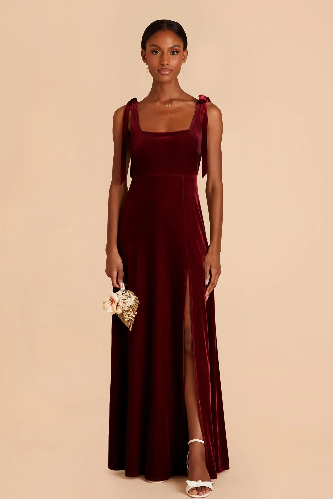 Alex Velvet Dress - Cabernet sold by Birdy Grey product image thumbnail 4