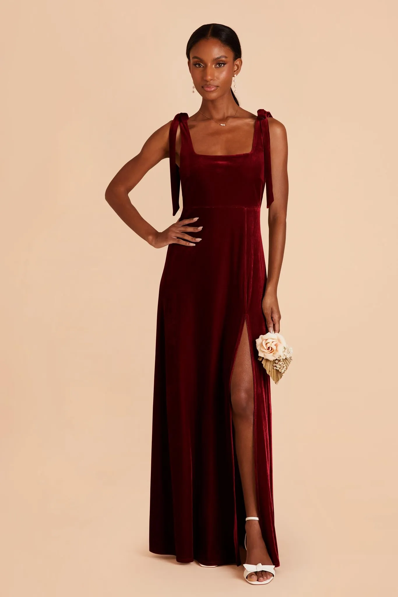 Alex Velvet Dress - Cabernet sold by Birdy Grey product image thumbnail 5