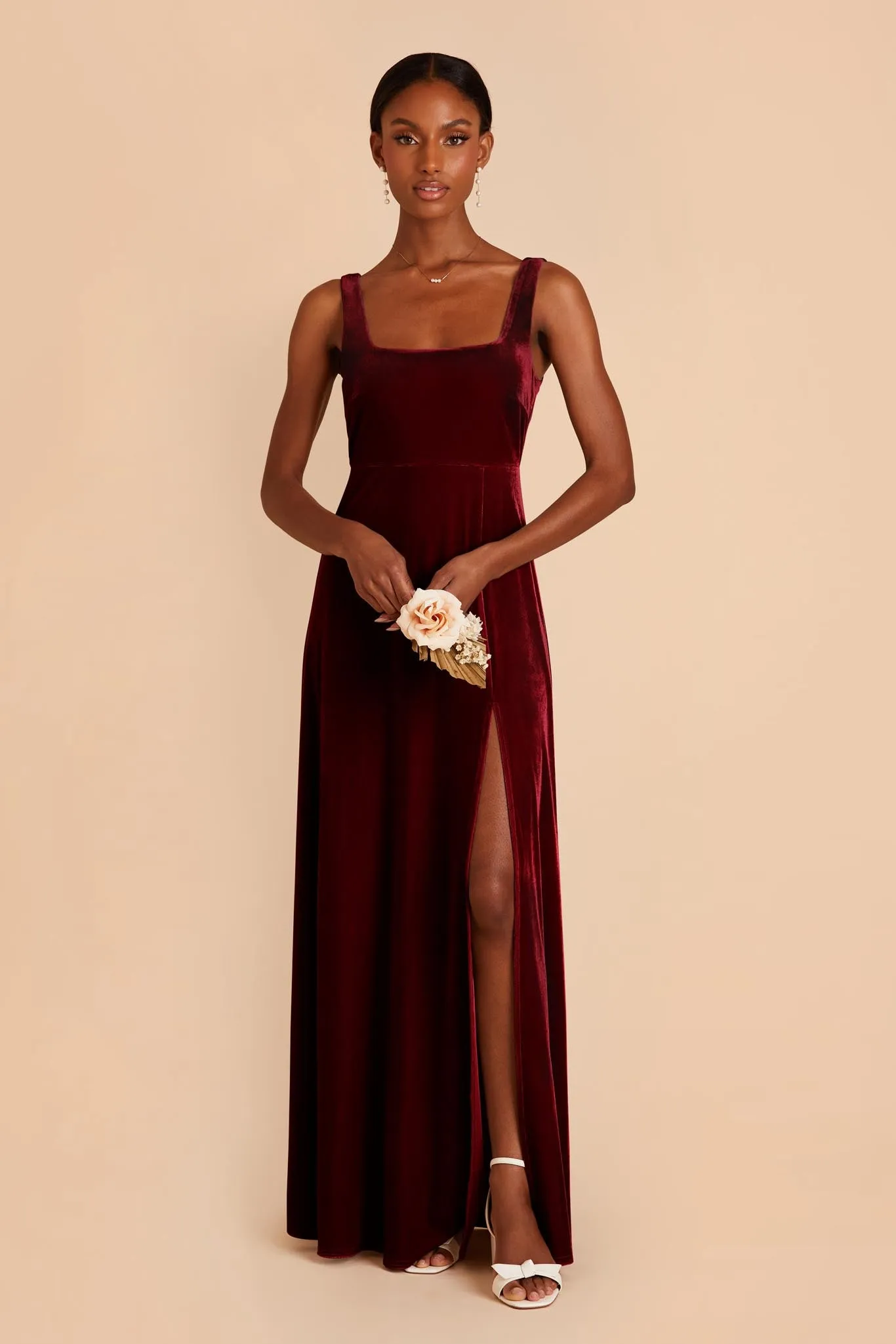 Alex Velvet Dress - Cabernet sold by Birdy Grey product image thumbnail 3