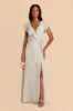 Jackson Chiffon Dress - Dove Gray sold by Birdy Grey