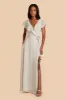 Jackson Chiffon Dress - Dove Gray sold by Birdy Grey