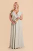 Jackson Chiffon Dress - Dove Gray sold by Birdy Grey