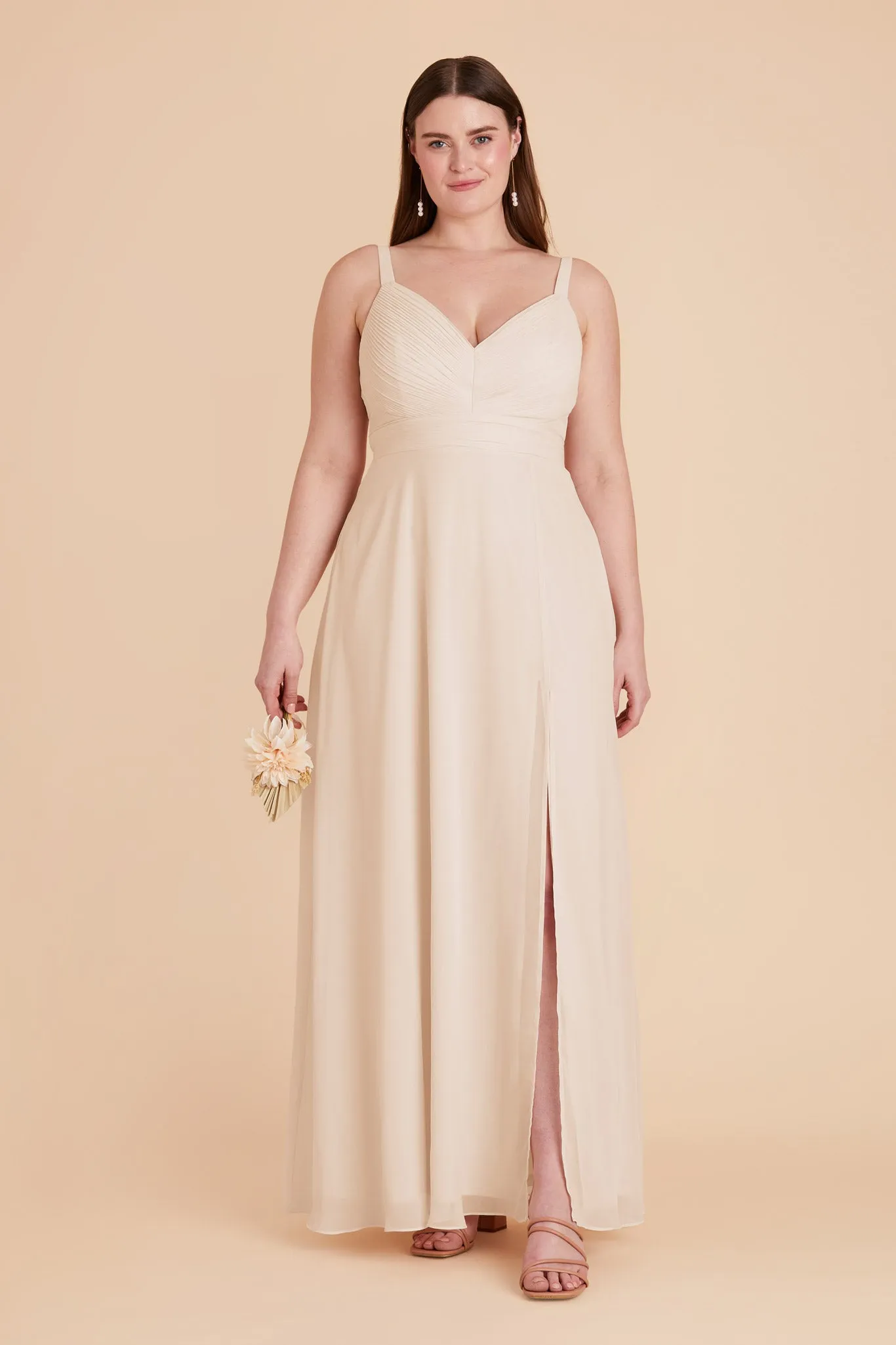 Deborah Chiffon Dress - Champagne sold by Birdy Grey product image thumbnail 2