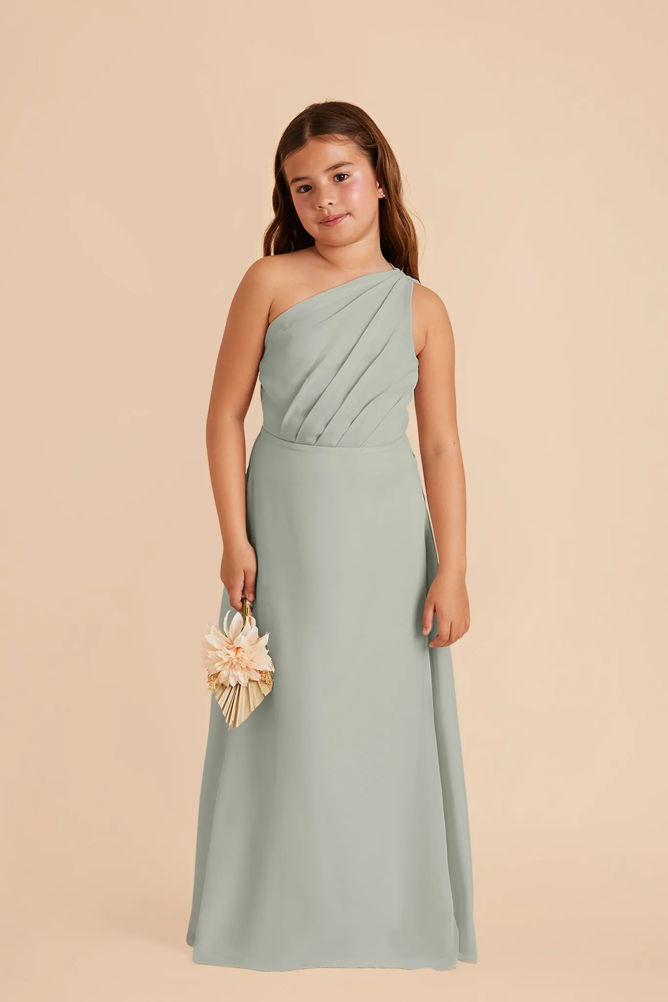 Kiara Junior Chiffon Dress - Sage sold by Birdy Grey