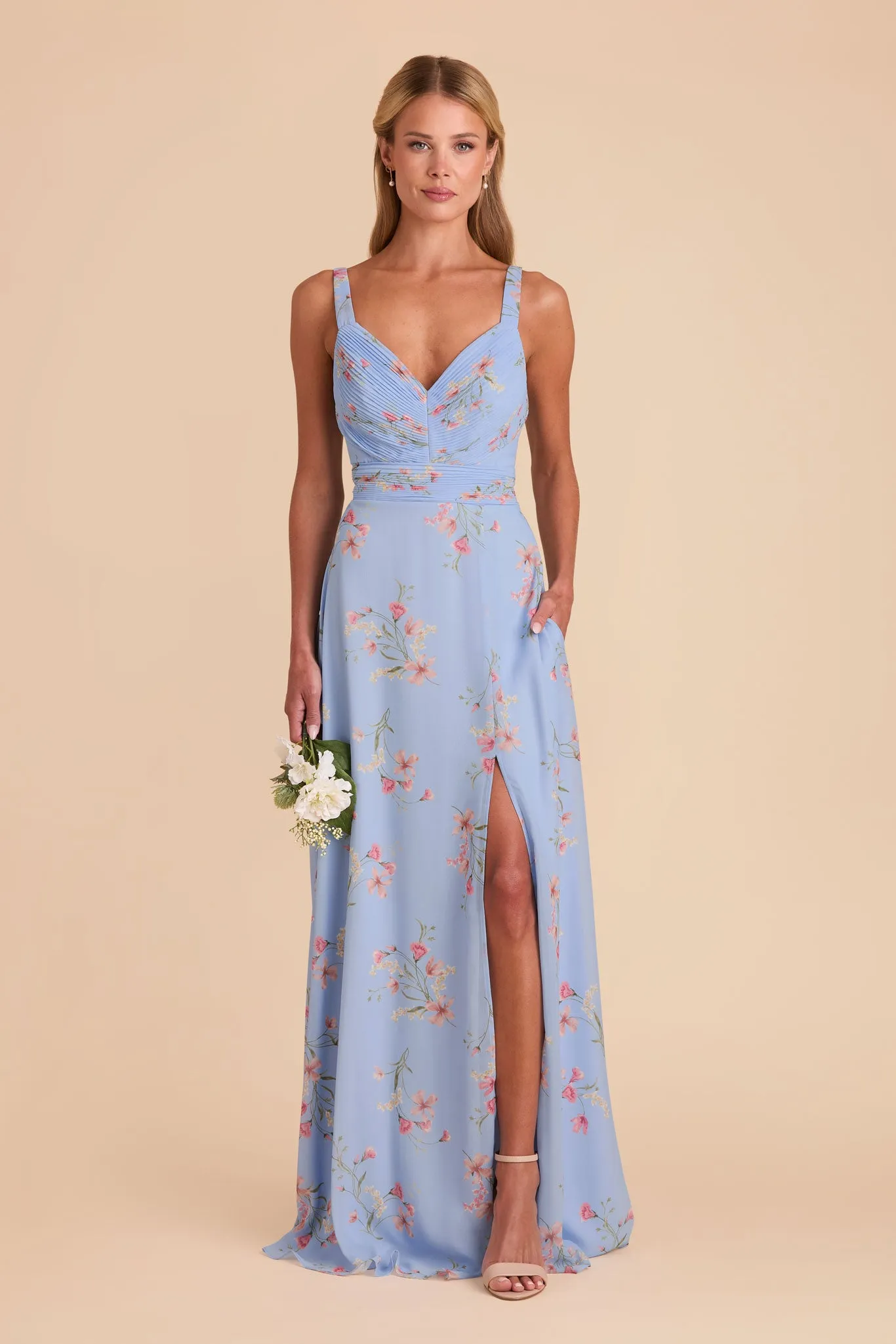 Deborah Chiffon Dress - Periwinkle Blue Le Fleur sold by Birdy Grey product image thumbnail 2