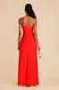 Lisa Long Matte Satin Dress - Lipstick Red sold by Birdy Grey