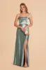 Mia Shiny Satin Convertible Dress - Sea Glass sold by Birdy Grey