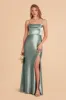 Mia Shiny Satin Convertible Dress - Sea Glass sold by Birdy Grey