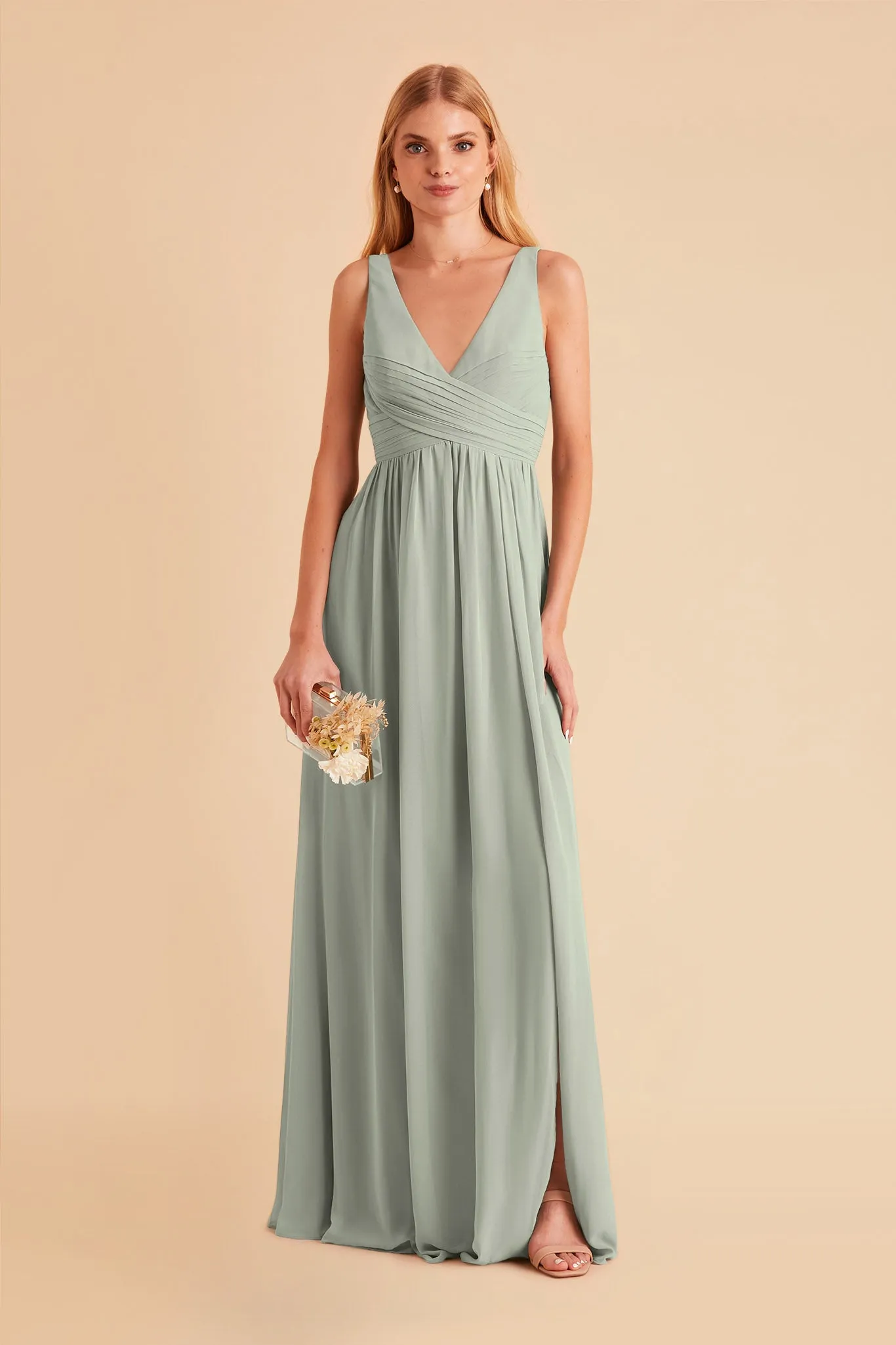 Laurie Empire Dress - Sage sold by Birdy Grey product image thumbnail 3