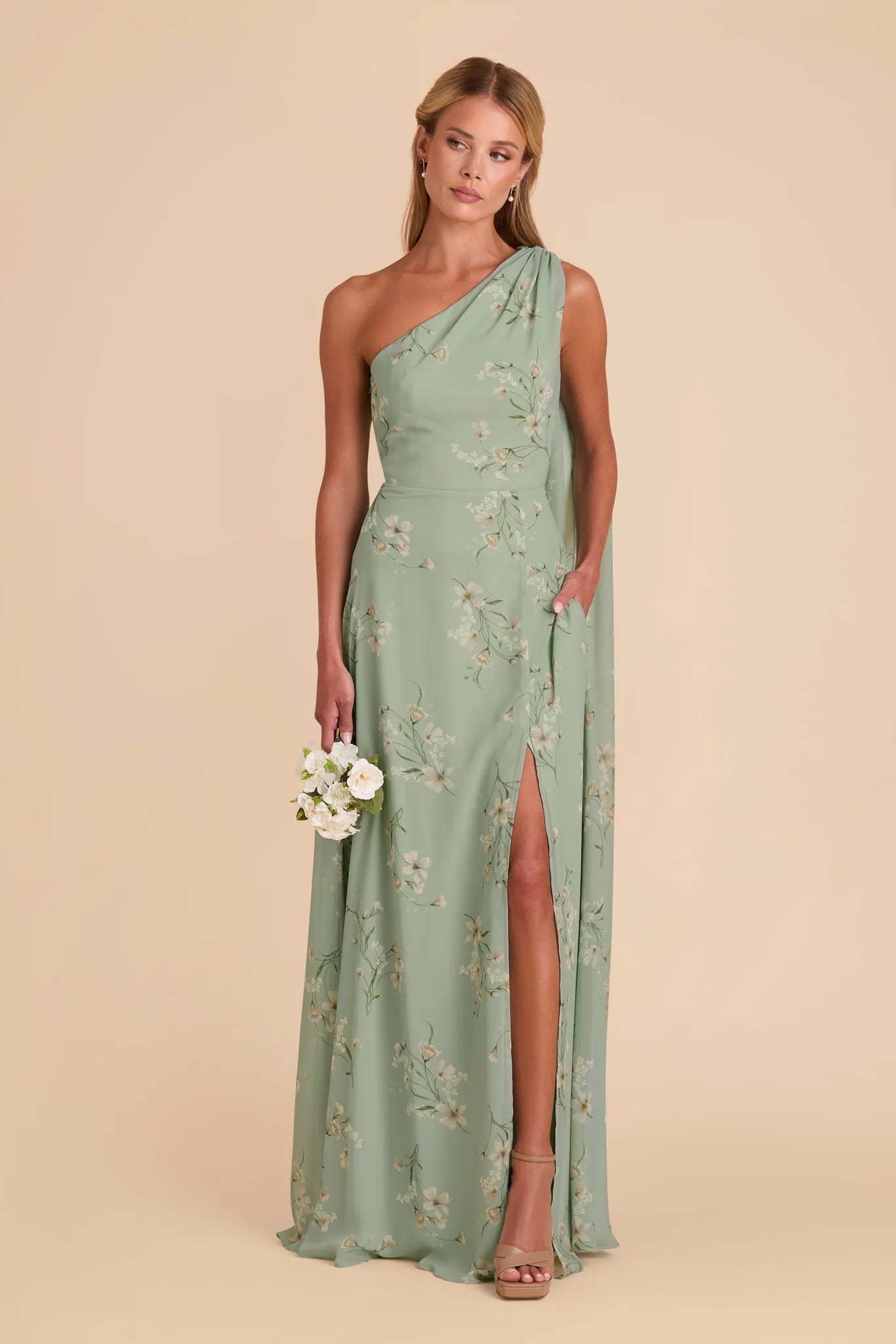 Melissa Chiffon Dress - Sage Le Fleur sold by Birdy Grey product image thumbnail 4