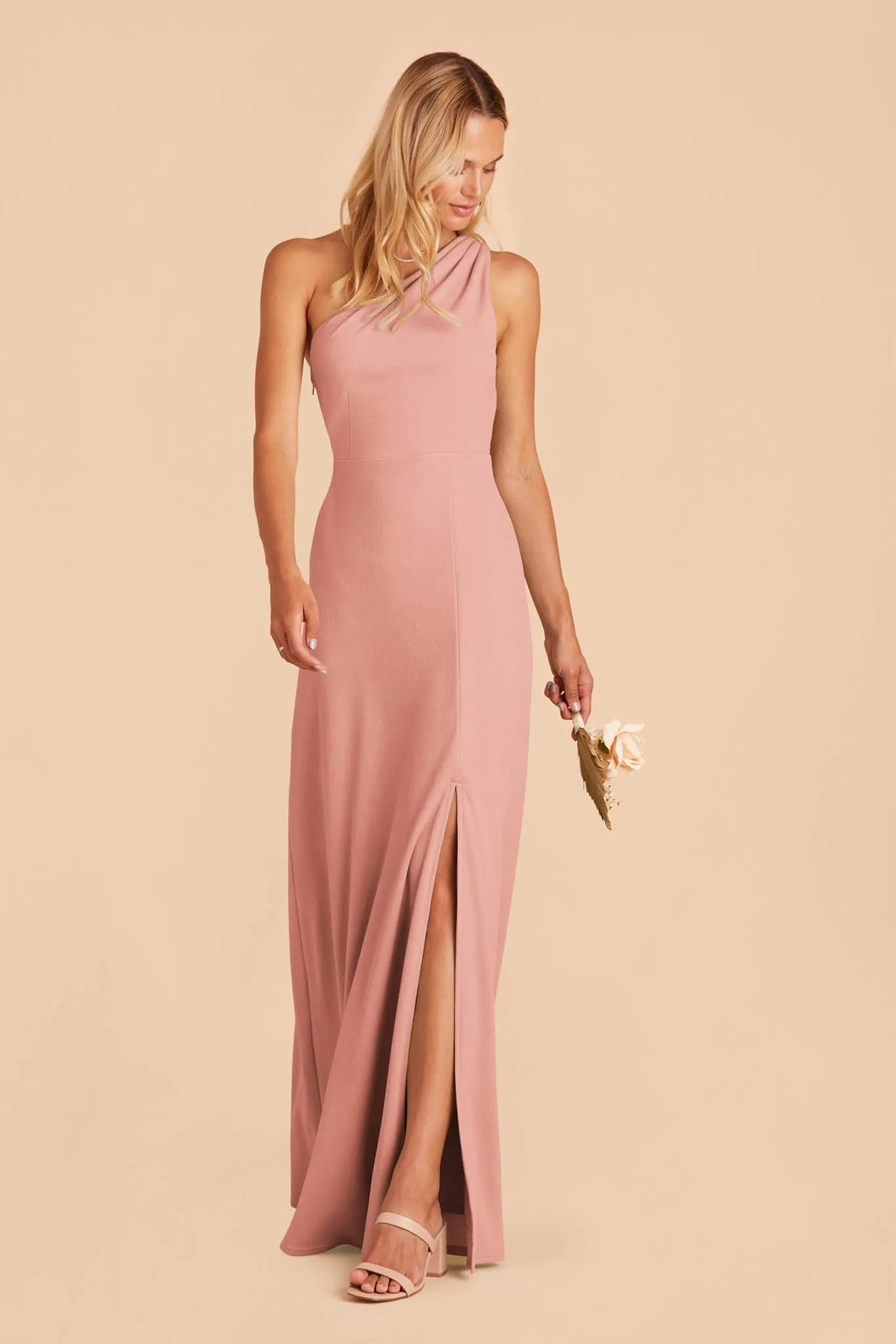 Kira Crepe Dress - Dusty Rose sold by Birdy Grey product image thumbnail 5