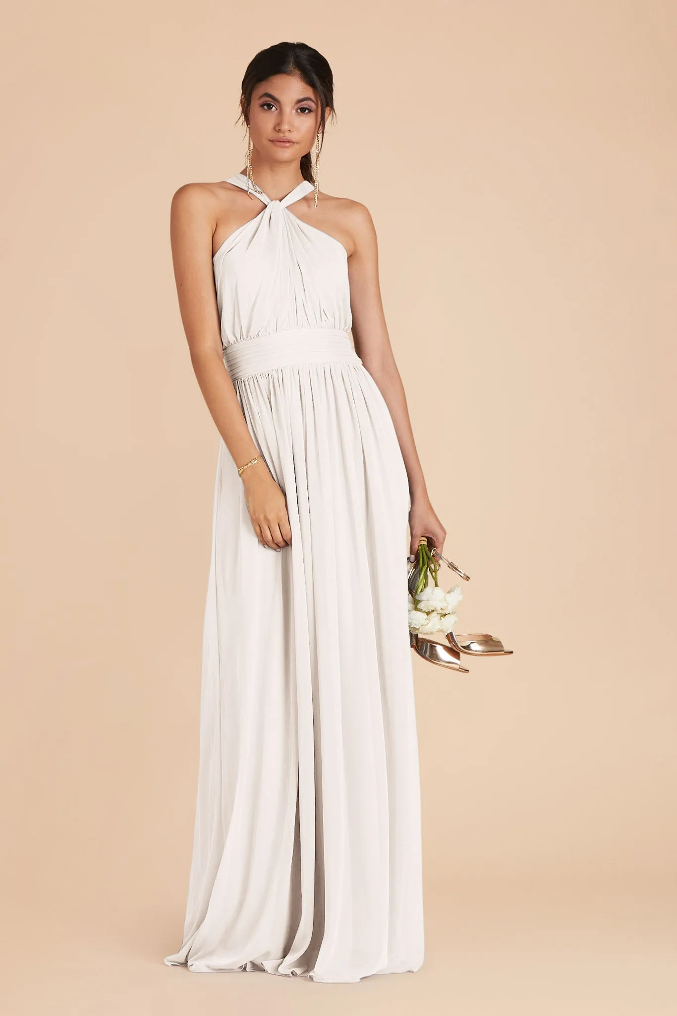 Kiko Chiffon Dress - White sold by Birdy Grey product image thumbnail 3