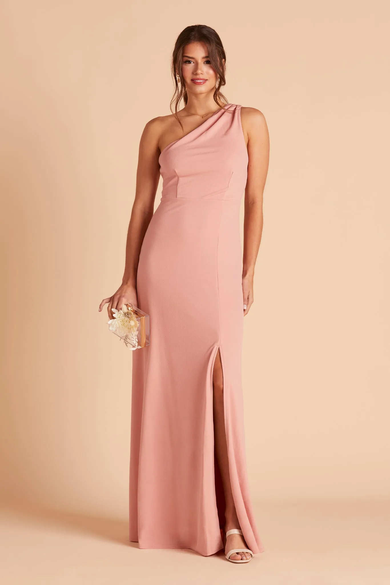 Kira Crepe Dress - Dusty Rose sold by Birdy Grey