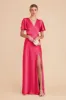Marni Matte Satin Dress - Fuchsia sold by Birdy Grey