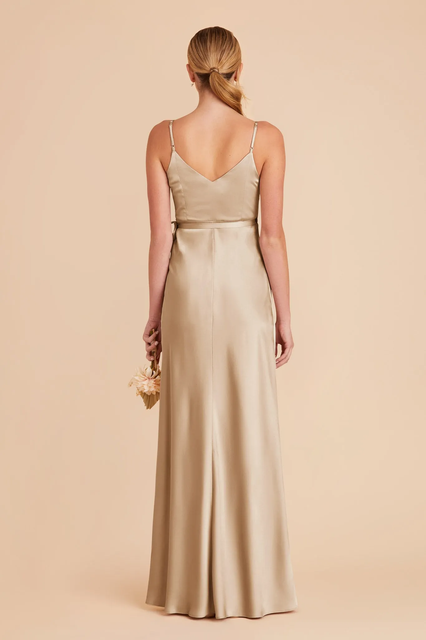 Cindy Matte Satin Dress - Gold sold by Birdy Grey product image thumbnail 5