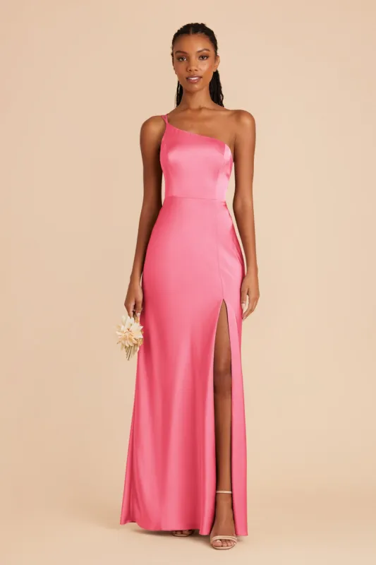 Kensie Matte Satin Dress - Bon Bon Pink sold by Birdy Grey