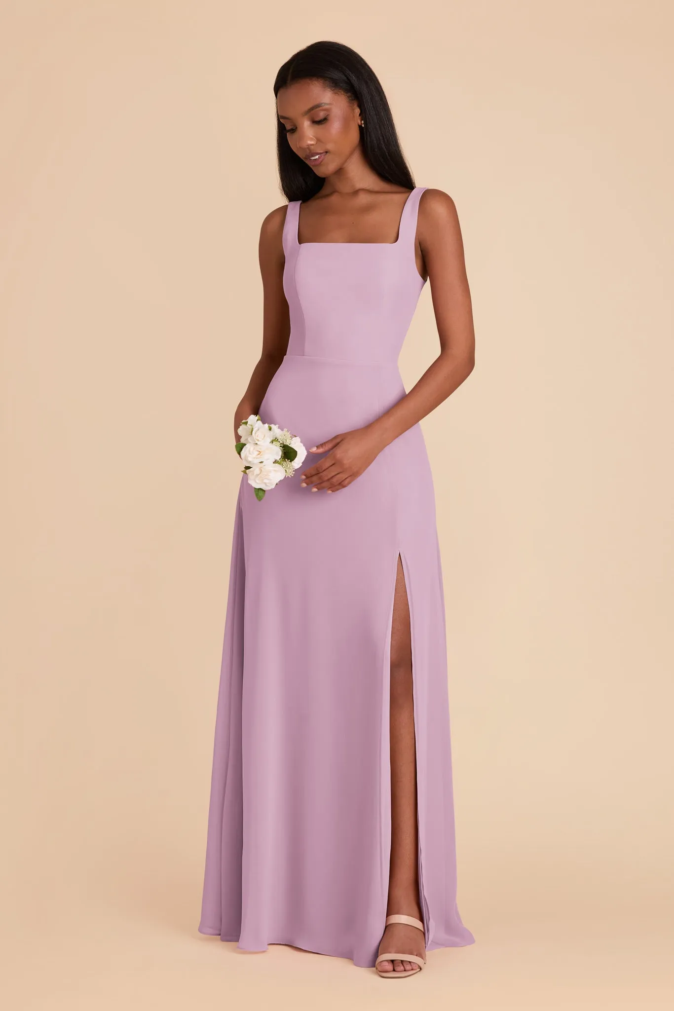 Alex Convertible Dress Chiffon - Lavender sold by Birdy Grey product image thumbnail 3