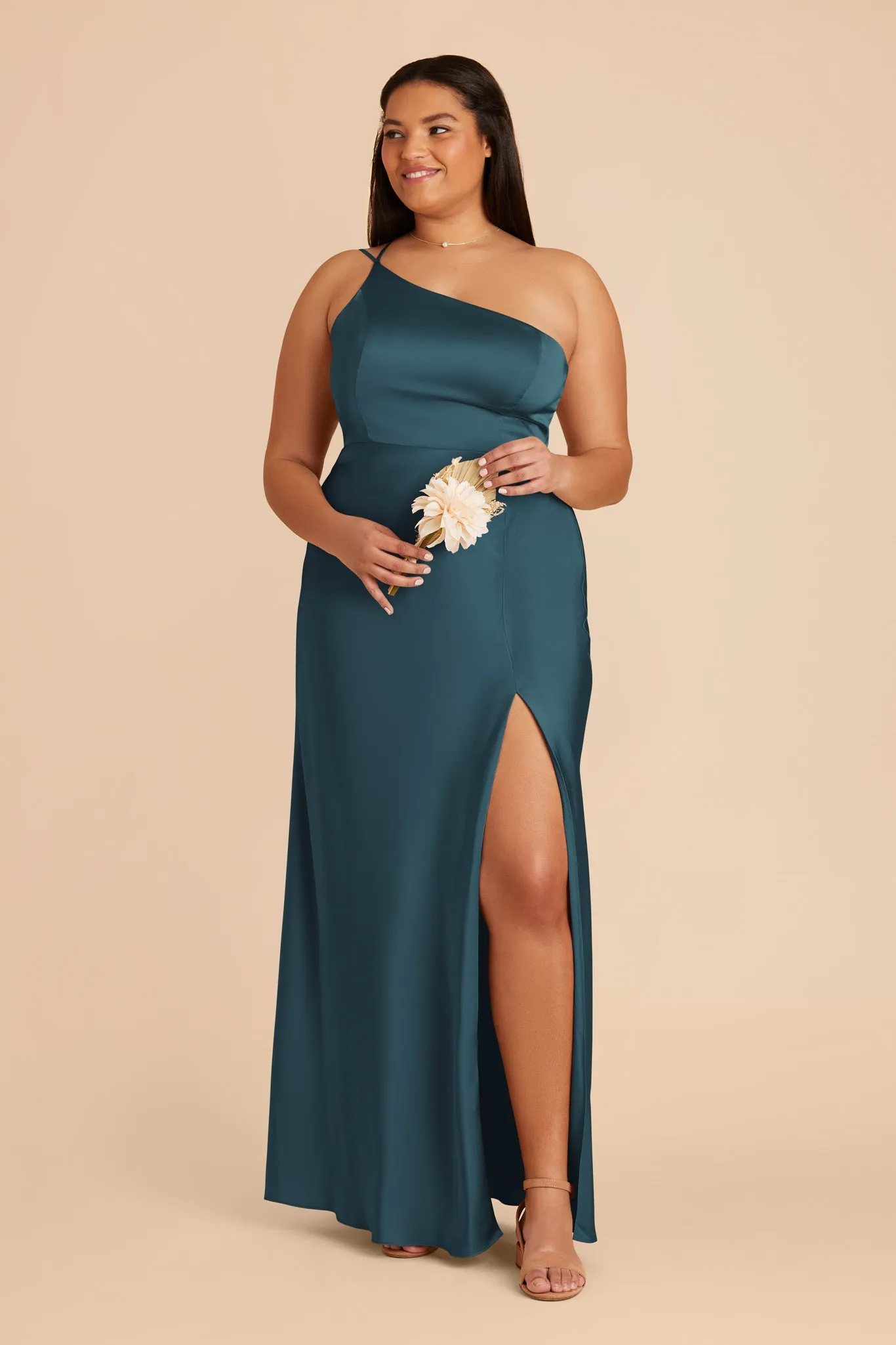 Kensie Matte Satin Dress - Dark Teal sold by Birdy Grey product image thumbnail 2
