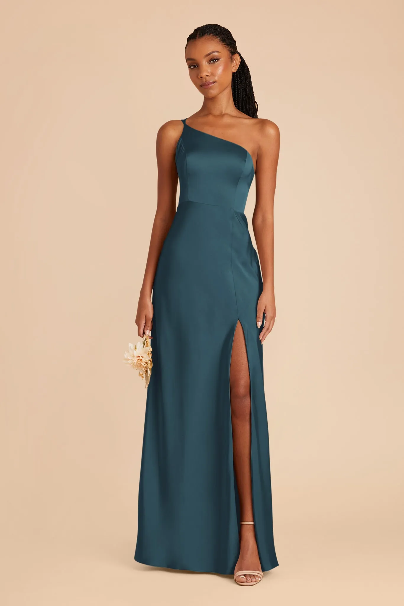 Kensie Matte Satin Dress - Dark Teal sold by Birdy Grey product image thumbnail 3