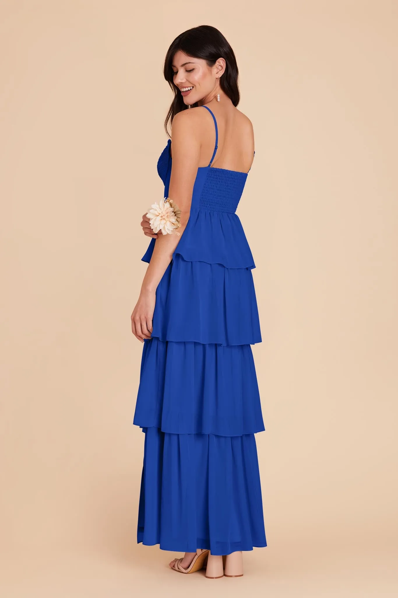 Lola Chiffon Dress - Cobalt Blue sold by Birdy Grey product image thumbnail 5