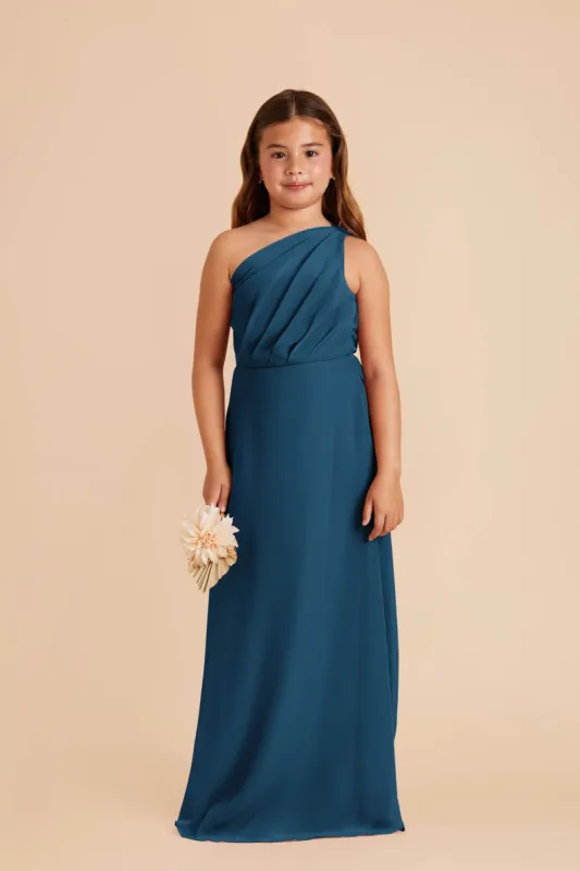 Kiara Junior Chiffon Dress - Ocean Blue sold by Birdy Grey