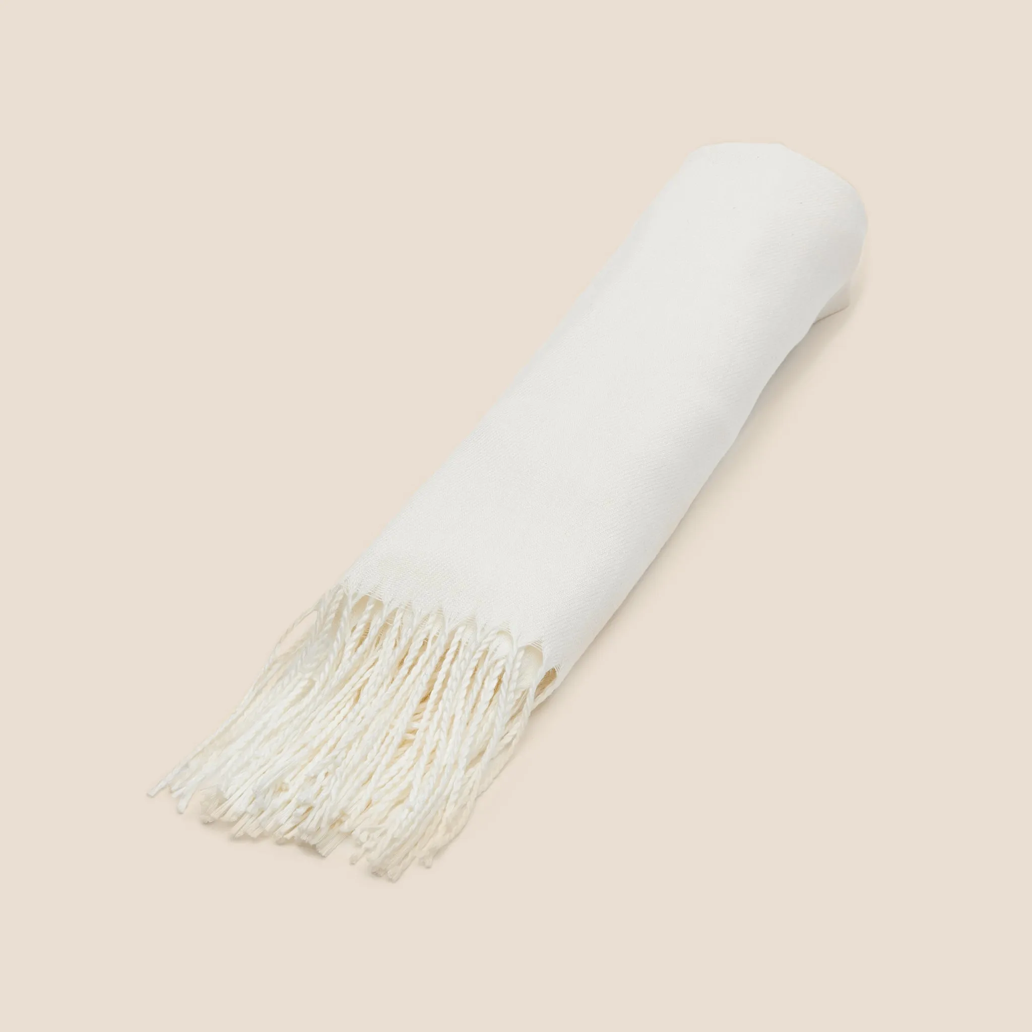 Shawl With Fringe - Cream sold by Birdy Grey product image thumbnail 3