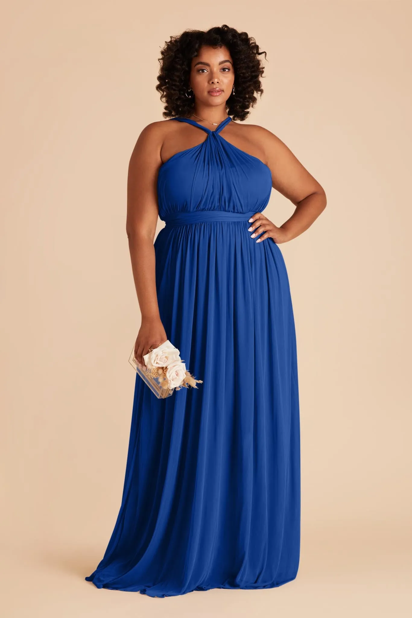 Kiko Chiffon Dress - Cobalt Blue sold by Birdy Grey product image thumbnail 2