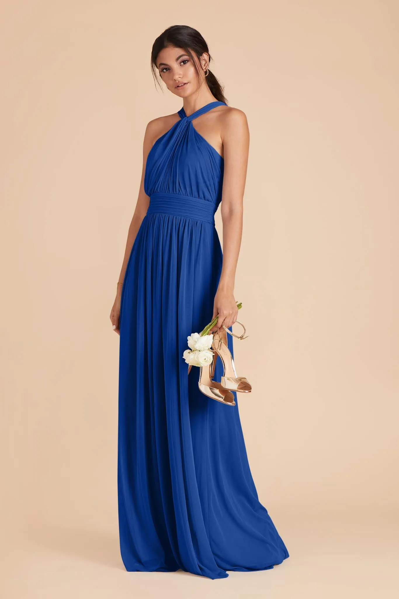 Kiko Chiffon Dress - Cobalt Blue sold by Birdy Grey