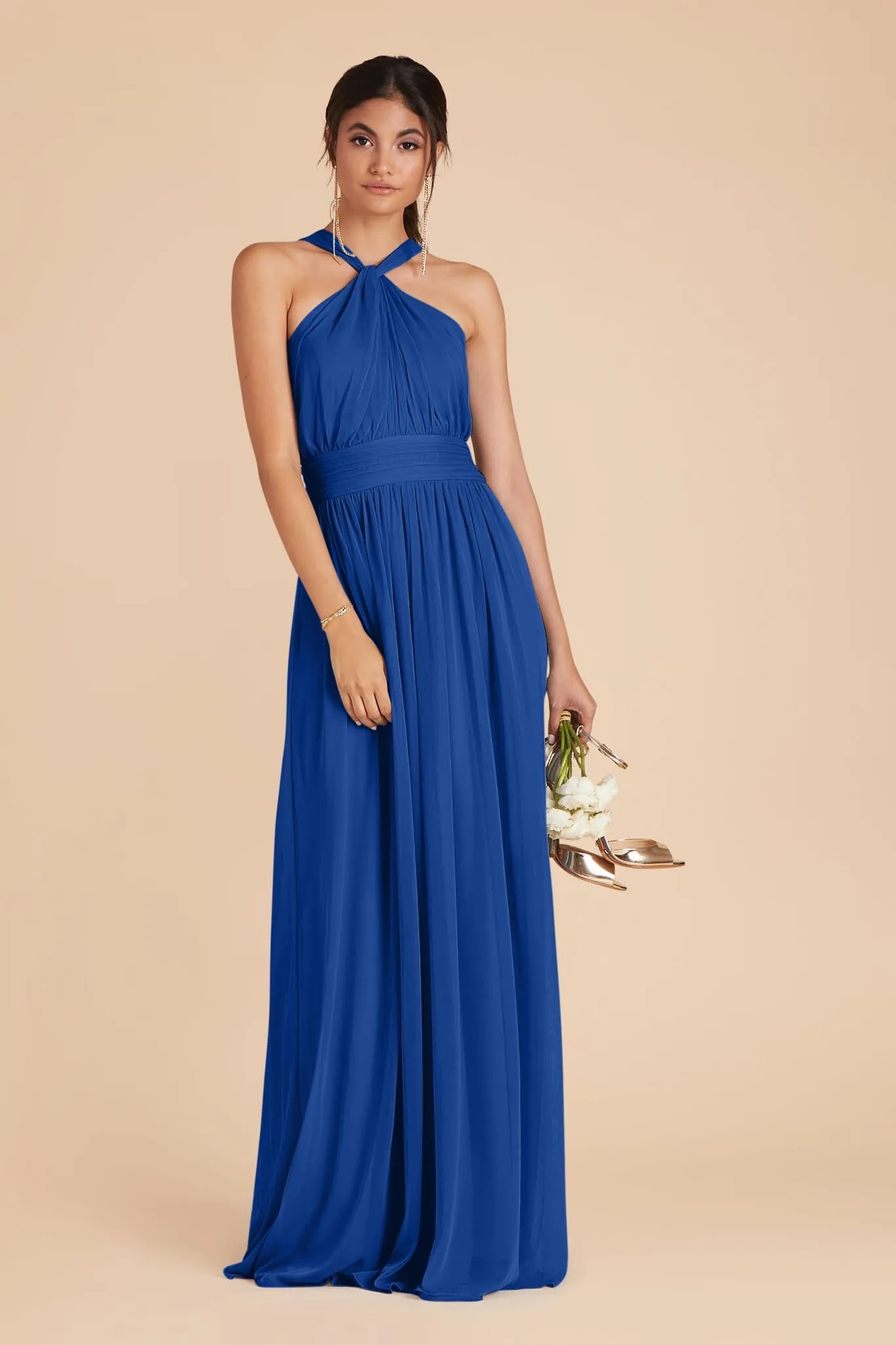 Kiko Chiffon Dress - Cobalt Blue sold by Birdy Grey product image thumbnail 3