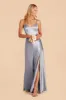 Jay Shiny Satin Dress - Dusty Blue sold by Birdy Grey