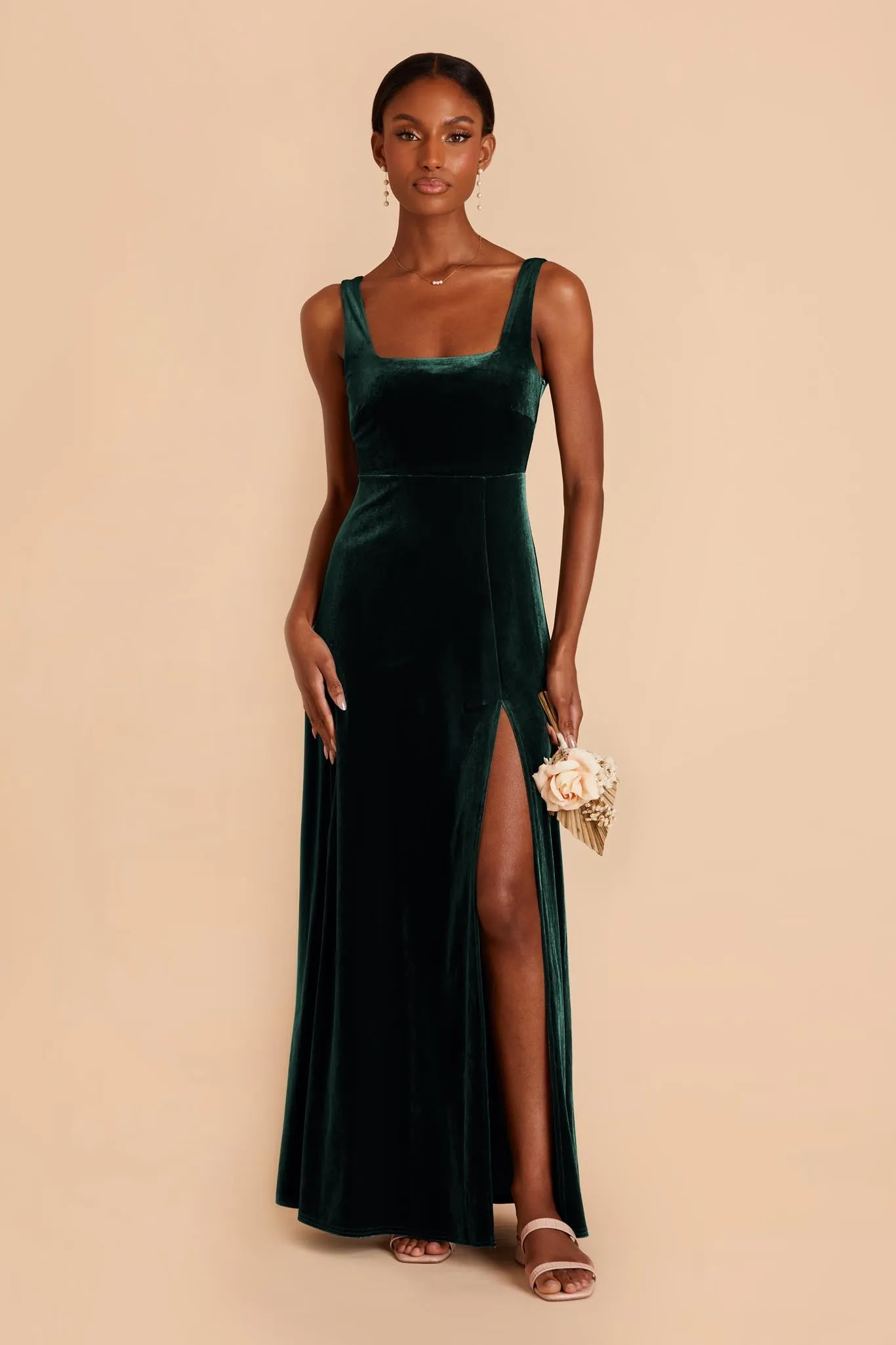 Alex Velvet Dress - Emerald sold by Birdy Grey product image thumbnail 4