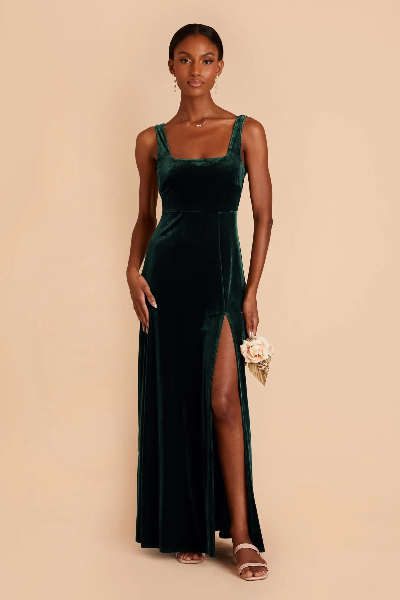 Alex Velvet Dress - Emerald sold by Birdy Grey product image thumbnail 5
