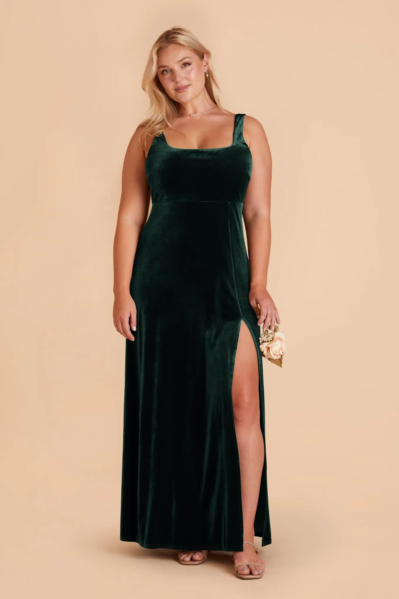Alex Velvet Dress - Emerald sold by Birdy Grey product image thumbnail 2