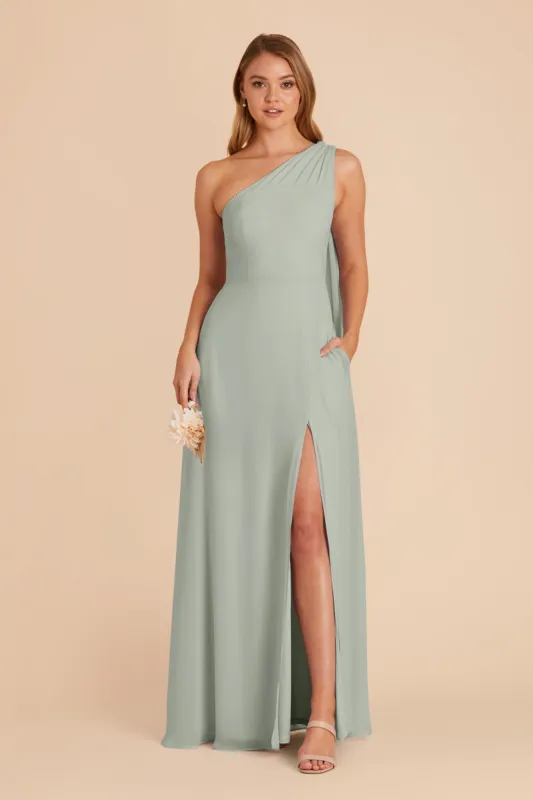 Melissa Chiffon Dress - Sage sold by Birdy Grey
