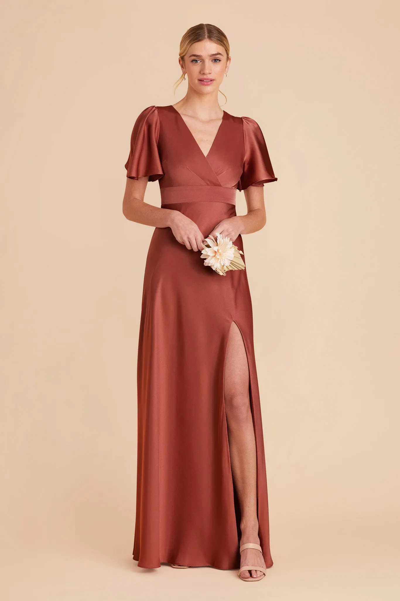 Marni Matte Satin Dress - Spice sold by Birdy Grey product image thumbnail 3