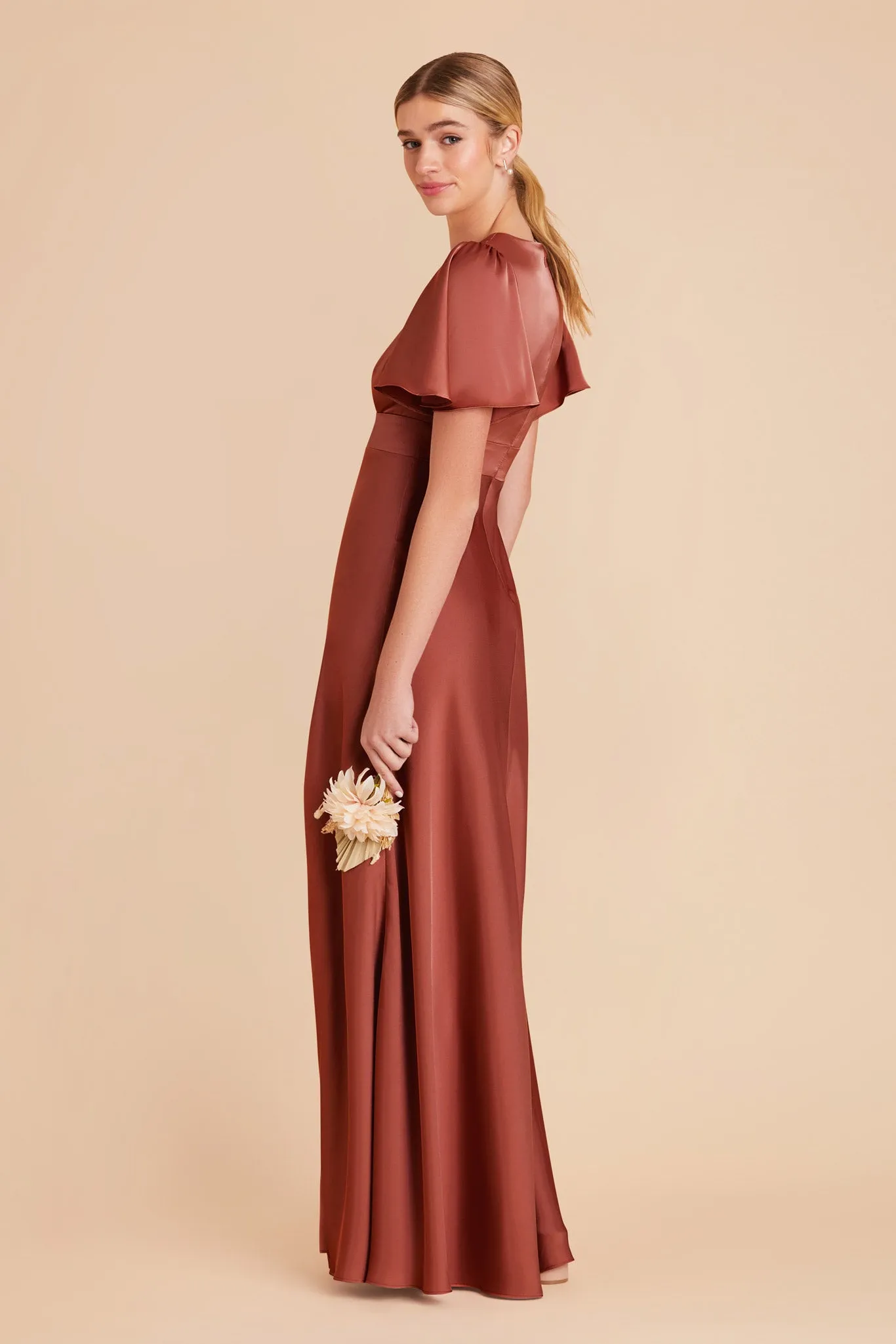 Marni Matte Satin Dress - Spice sold by Birdy Grey product image thumbnail 4