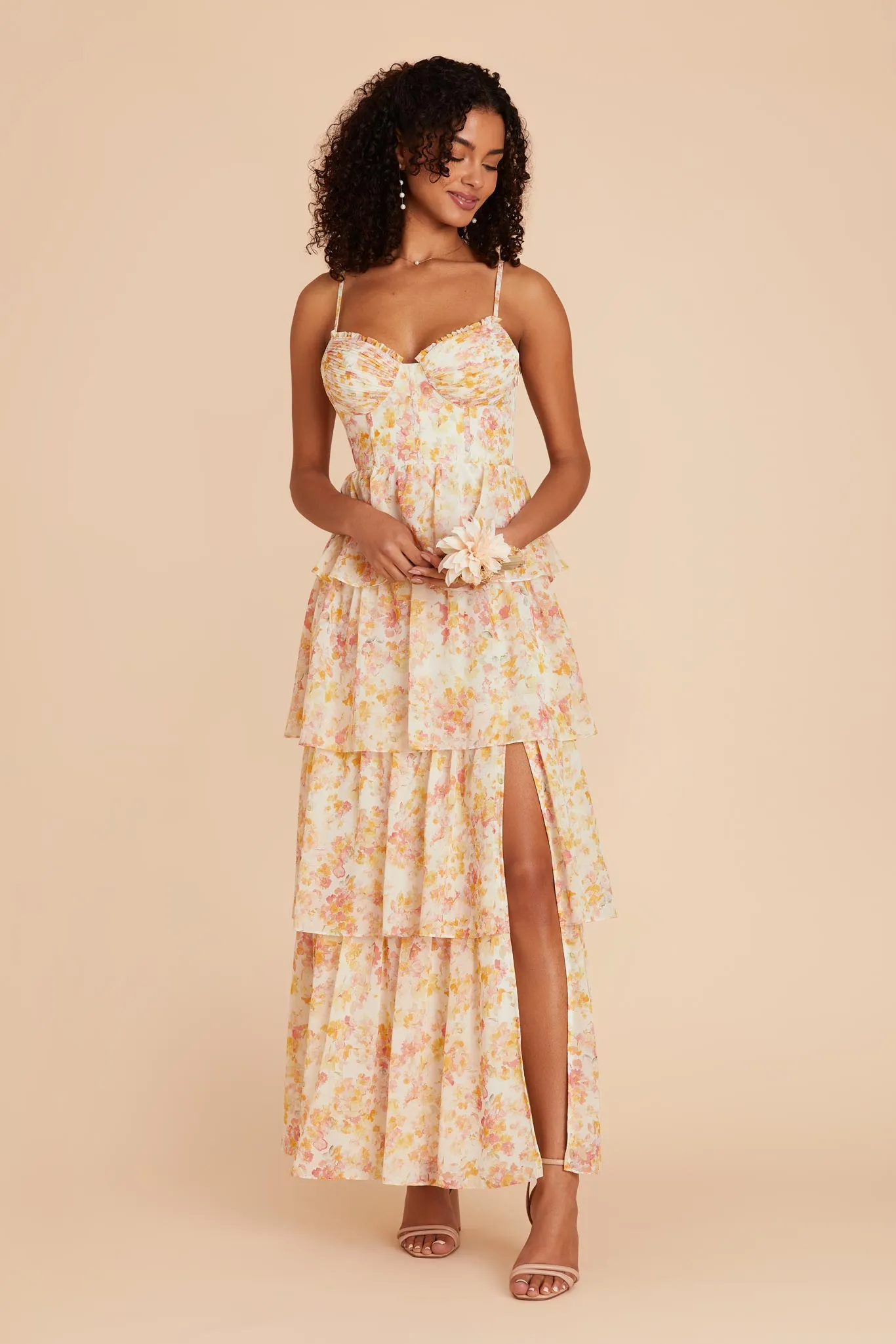 Lola Chiffon Dress - Pressed Floral sold by Birdy Grey product image thumbnail 3