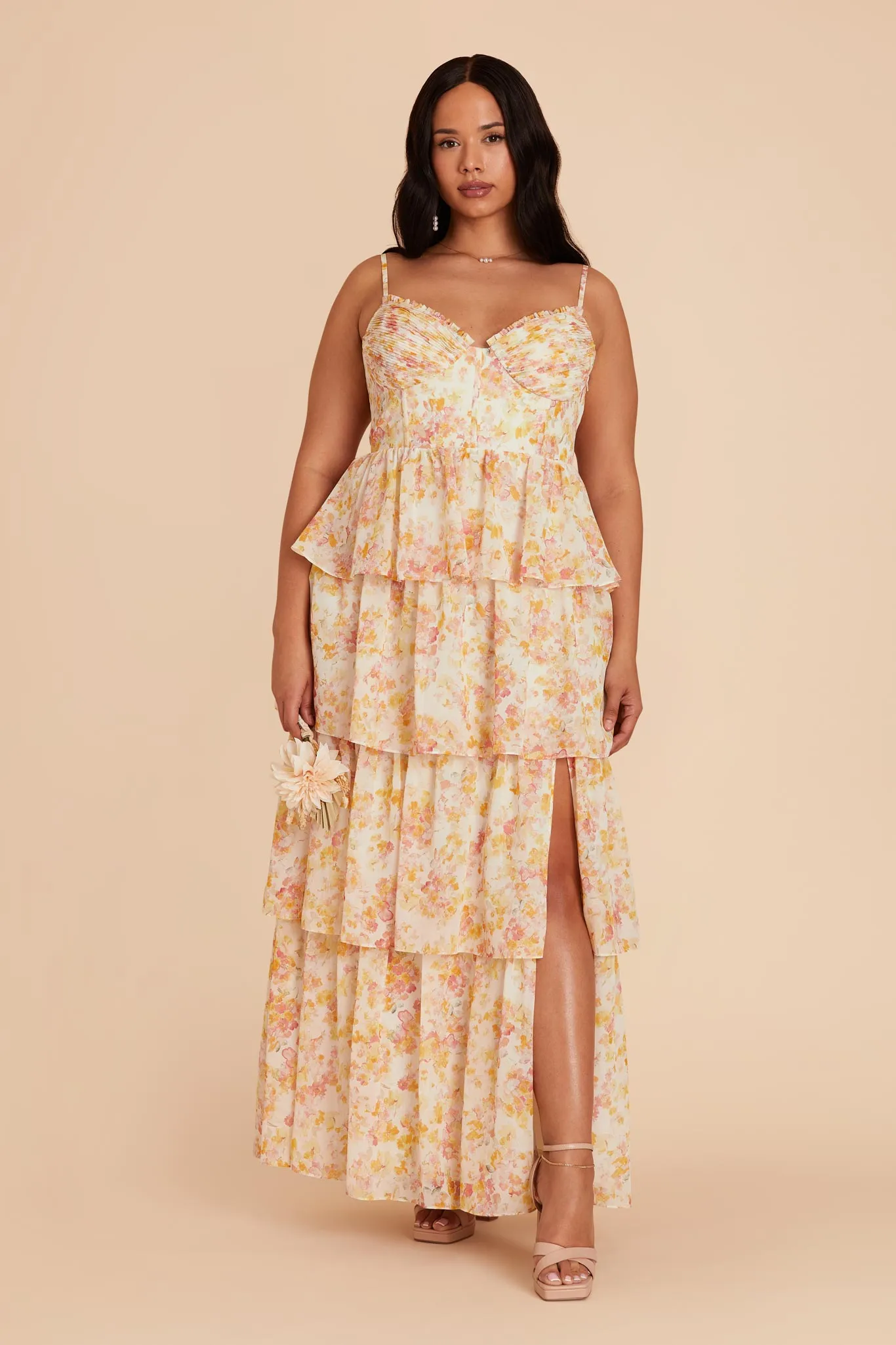 Lola Chiffon Dress - Pressed Floral sold by Birdy Grey