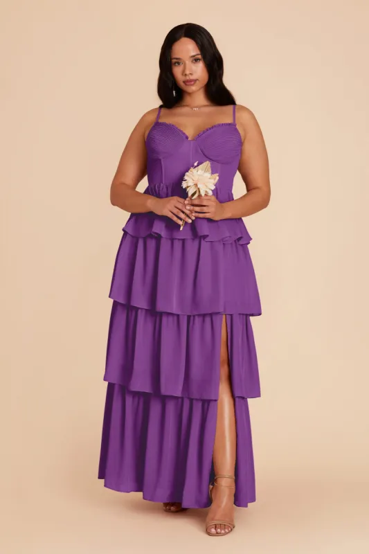 Lola Chiffon Dress - Amethyst sold by Birdy Grey