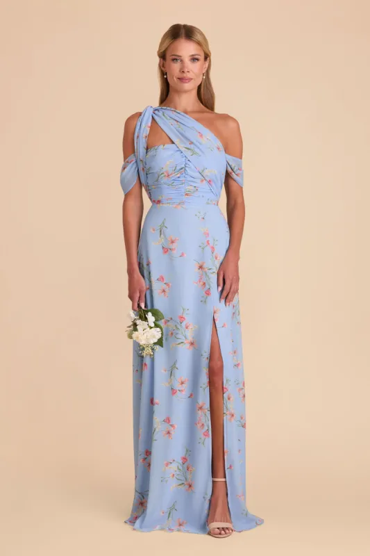 Cara Chiffon Dress - Periwinkle Blue Le Fleur sold by Birdy Grey