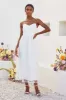 Floral Midi Dress - White sold by Birdy Grey