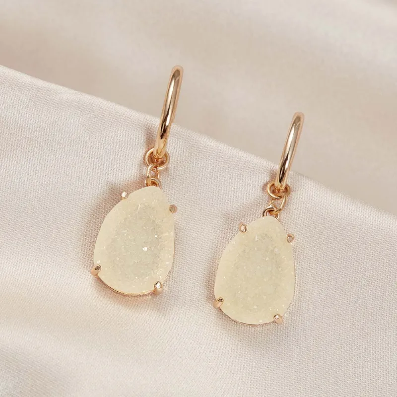 Hendrix Teardrop Earrings - Champagne sold by Birdy Grey