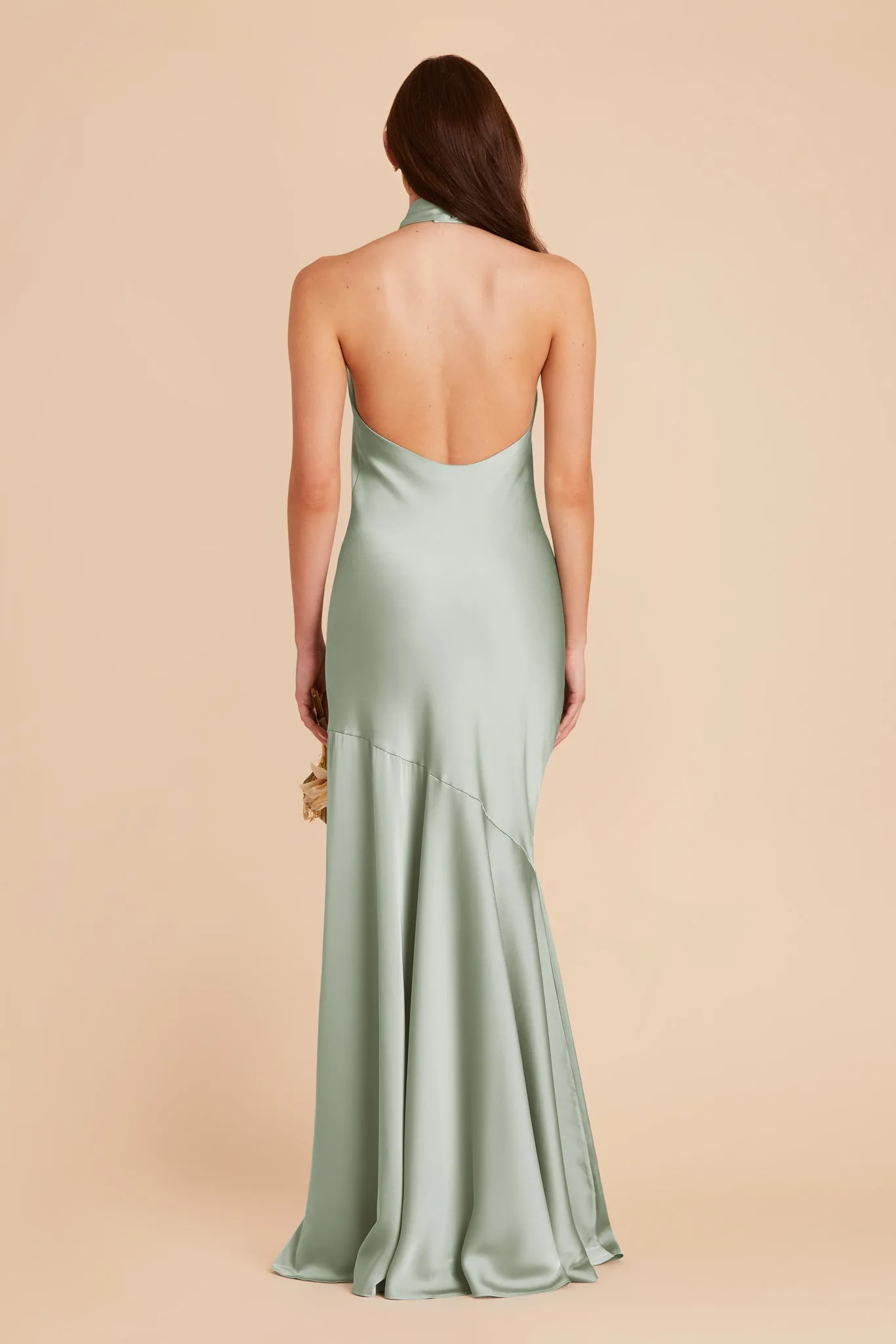 Stephanie Matte Satin Dress - Sage sold by Birdy Grey product image thumbnail 5