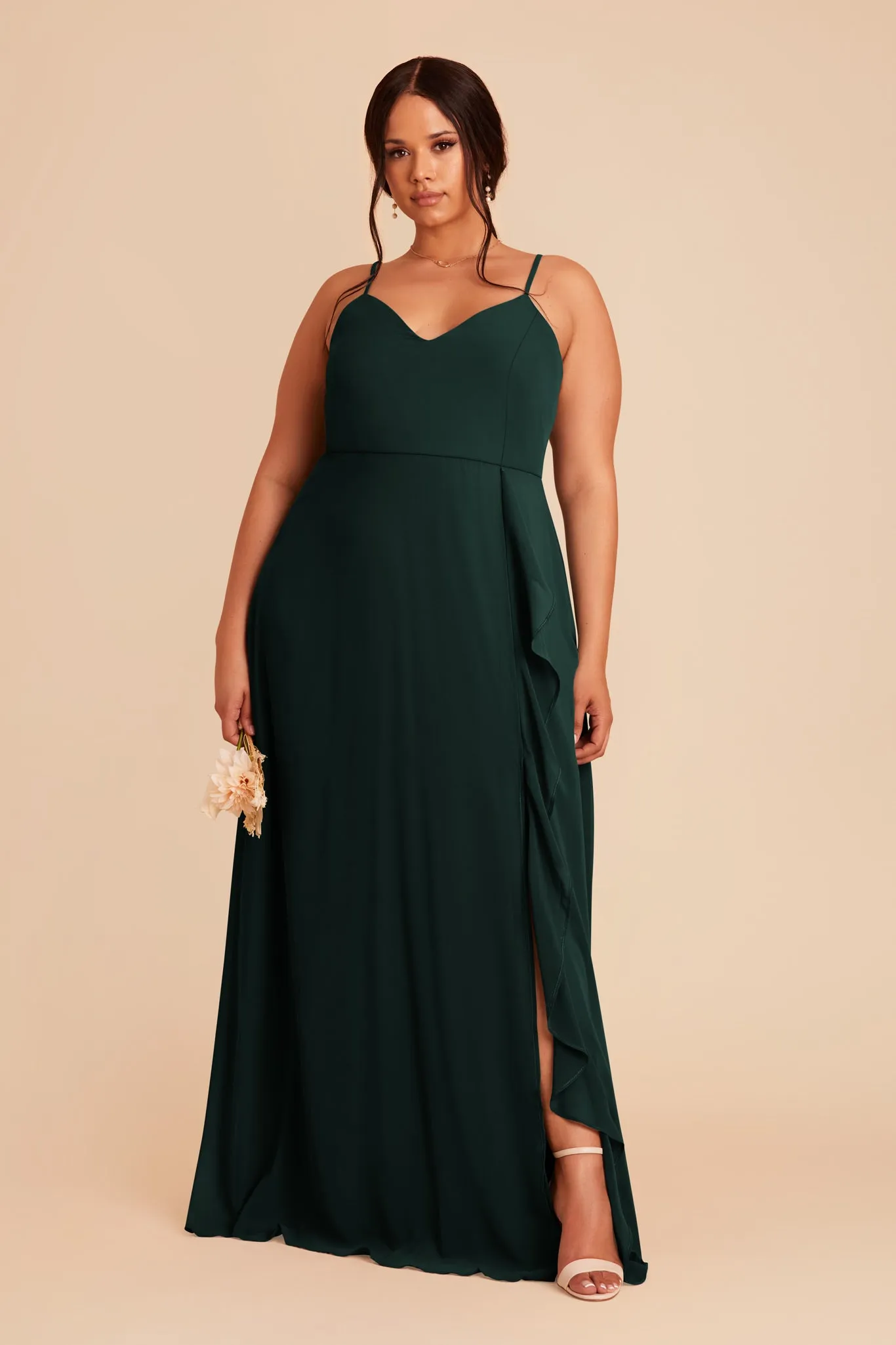 Theresa Chiffon Dress - Emerald sold by Birdy Grey product image thumbnail 2