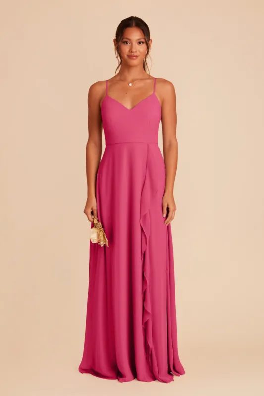 Theresa Chiffon Dress - Fuchsia sold by Birdy Grey