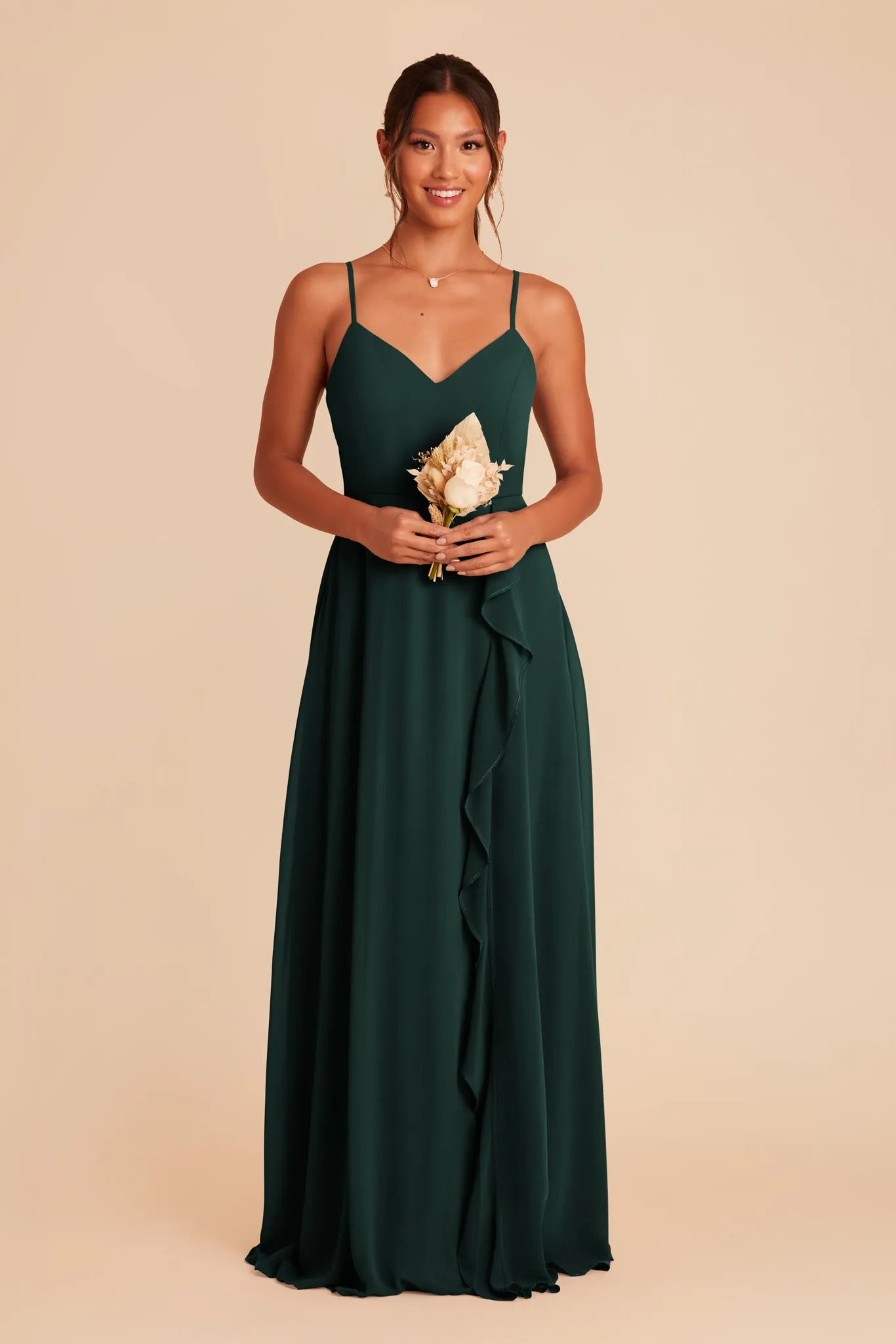 Theresa Chiffon Dress - Emerald sold by Birdy Grey product image thumbnail 3